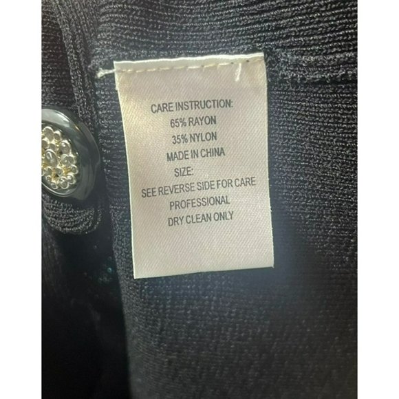 valentine, women sweater, size16, color black, botton down - Picture 7 of 10